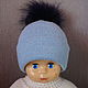Cap of wool blend yarn and acrylic yarn 'beanie'. Caps. MayaNice. Online shopping on My Livemaster.  Фото №2