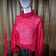 Заказать Свитер паутинка из мохера с горлом. Knitwork_room (Вязаные вещи в наличии и под заказ). Ярмарка Мастеров. . Свитеры Фото №3