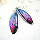 Transparent Earrings Night Dragonfly Wings Night Wings Epoxy Resin. Earrings. WonderLand. Online shopping on My Livemaster.  Фото №2