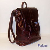 Сумки и аксессуары handmade. Livemaster - original item 14mm leather backpack. Handmade.