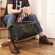 Travel and sports bag made of genuine leather. Sports bag. PANI (pani-bag). Online shopping on My Livemaster.  Фото №2