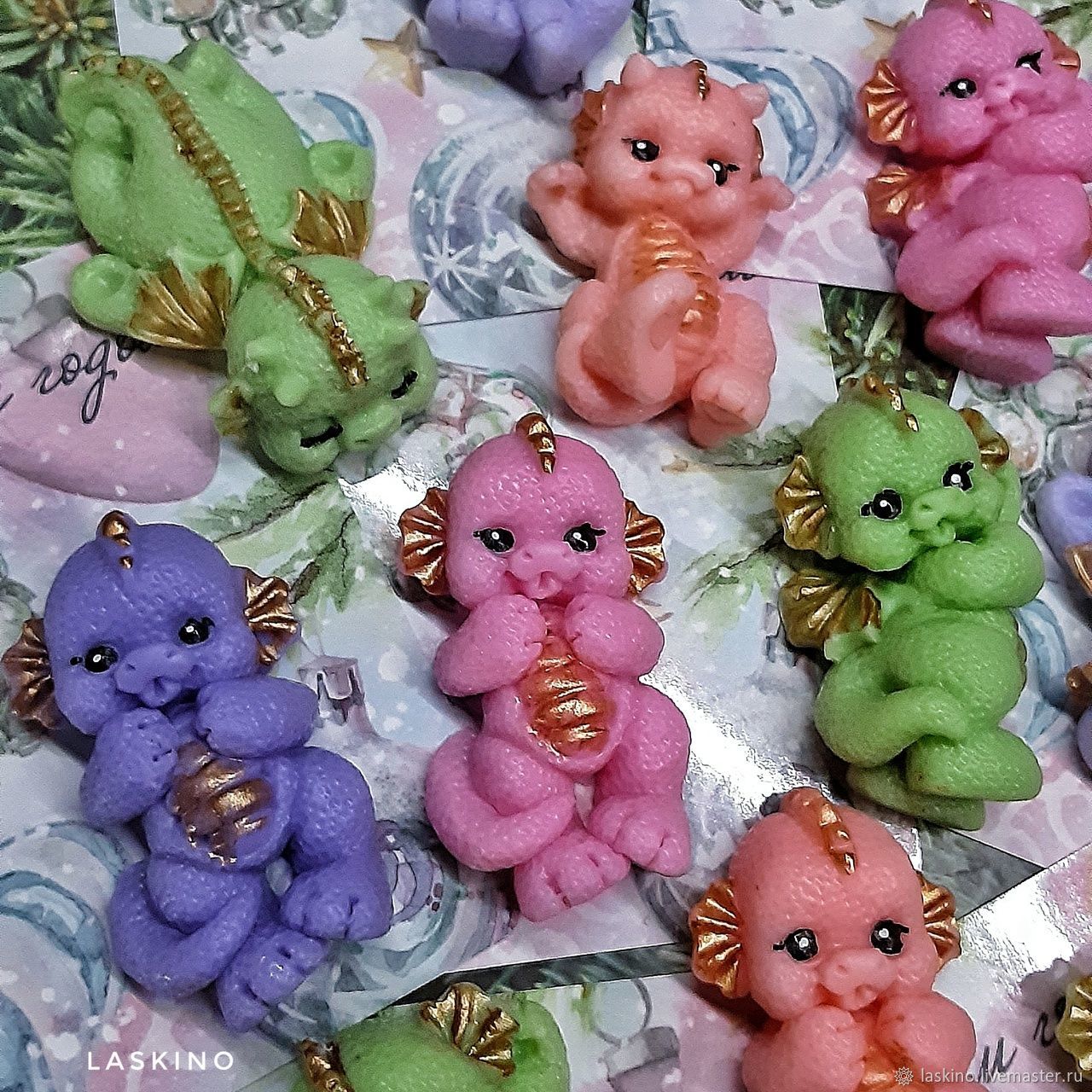 МИНИ ДРАКОНЧИК, символ 2024 года, мыло ручной работы в интернет ...