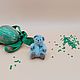 Заказать Миниатюрный мишка Изумрудик + орешек. Lerlik_miniatures. Ярмарка Мастеров. . Амигуруми куклы и игрушки Фото №3
