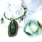 Украшения handmade. Livemaster - original item Copy of Real aAmethyst gemstone necklace and earrings set. Handmade.