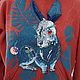 Warm hoodie with the symbol of the new year 2023 rabbit hare sweatshirt oversize, Sweatshirts, St. Petersburg,  Фото №1
