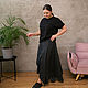 Black floor length skirt 4 wedges striped. Skirts. NATALINI. My Livemaster. Фото №10