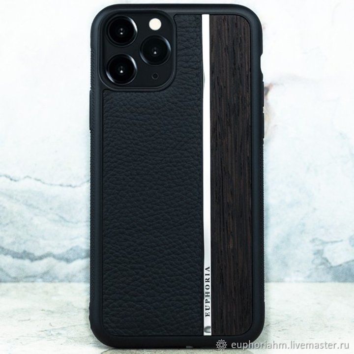 Premium iPhone Leather Metal Wood - кожаный чехол iPhone, Чехол, Иваново,  Фото №1