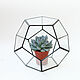 The Floriana. Geometric stained glass Floriana. Dodecahedron, 20 cm, Pots1, St. Petersburg,  Фото №1