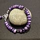 Order Silver bracelet with charoite and spinel. Ludmila-Stones (Ludmila-Stones). Livemaster. . Bead bracelet Фото №3