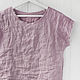 Пыльно-розовая блузка из 100% льна, Блузки, Томск,  Фото №1