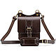 Leather bag 'Hyperion' (dark brown), Classic Bag, St. Petersburg,  Фото №1