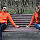 Мужской свитер "Ди Каприо" Orange. Mens sweaters. Authorial Knitting Gayane. My Livemaster. Фото №6