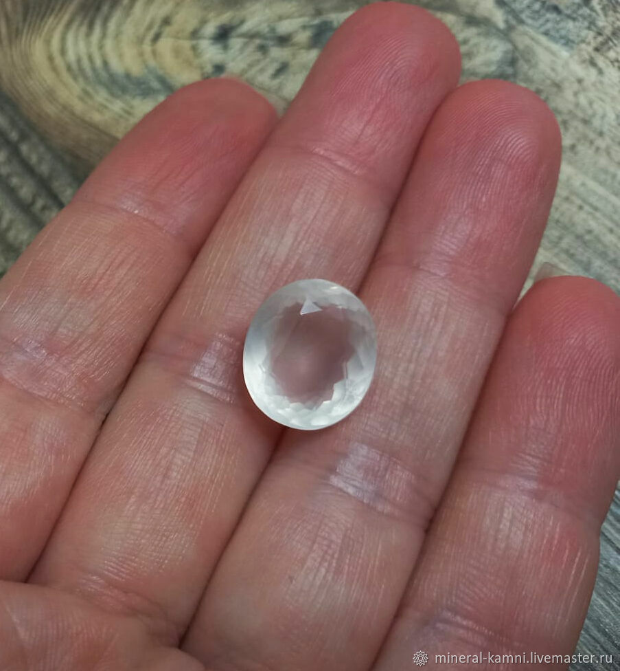 Rose quartz carat 7,56, Cabochons, Pyatigorsk,  Фото №1