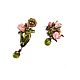 Asymmetric earrings 'Rose-Bush'. Earrings. Arabesque Art Studio. Online shopping on My Livemaster.  Фото №2