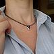 Колье - чокер из марказита с сердцем. Колье. Украшения ручной работы/JewelrybyJen. Ярмарка Мастеров.  Фото №4
