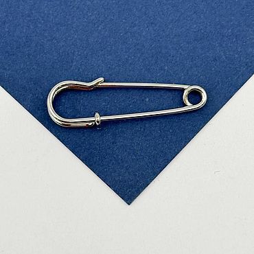 Материалы для творчества ручной работы. Ярмарка Мастеров - ручная работа Брошь булавка для подвесок 35мм, родий, Л18. Handmade.