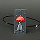 Polymer clay pendant Red umbrella, Pendant, Omsk,  Фото №1