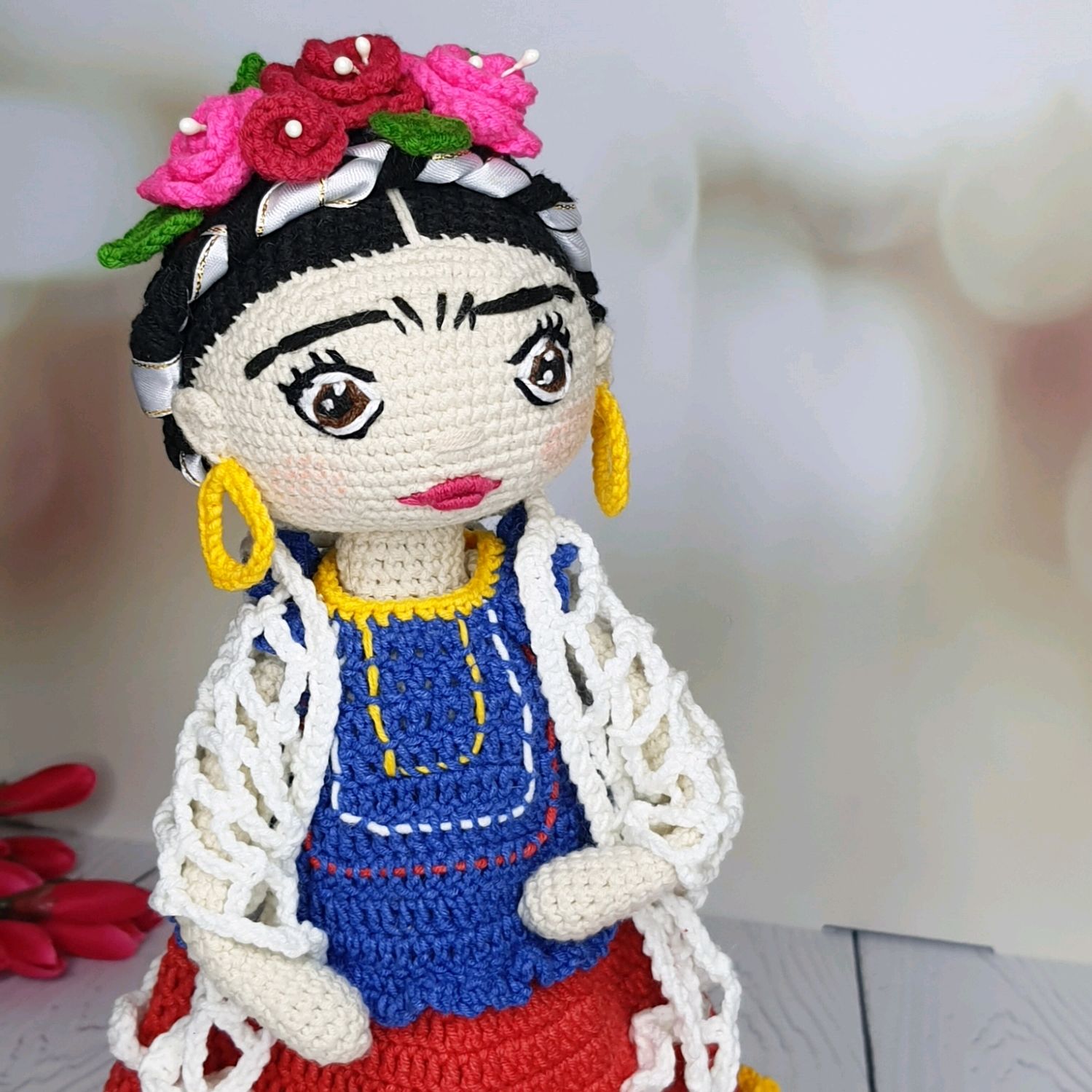 Фрида Кало - вязаная кукла в авторском стиле ручной работы в интернет ...