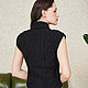 Order Black vest for women. SHAPAR - knitting clothes. Livemaster. . Vests Фото №3