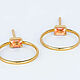 Золотые серьги-гвоздики 585 пробы с сапфирами. Серьги-пусеты. Daizy Jewellery. Интернет-магазин Ярмарка Мастеров.  Фото №2