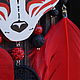 Order Dreamcatcher with fox Kitsune yokai. mfdreams. Livemaster. . Dream catchers Фото №3