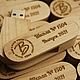 Заказать Деревянные флешки WD-6 4Gb с лазерной гравировкой на количество 20шт. Promo Project. Ярмарка Мастеров. . Подарочные флешки Фото №3