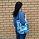 shopper: Patchwork bag 'Gzhel', Quilted bag, Blue. Shopper. Nadezhda Perepelitsa. My Livemaster. Фото №5