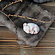 Спящий мышонок брошка из шерсти. Брошь-булавка. Марина Крылова wooltoys. Интернет-магазин Ярмарка Мастеров.  Фото №2