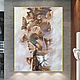Картина абстрактная в коричневых тонах «Бабочки». Картины. Интерьерные картины Dream Art. Интернет-магазин Ярмарка Мастеров.  Фото №2