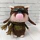 Вязаная игрушка Котик лётчик, котик пилот, Мягкие игрушки, Ялта,  Фото №1