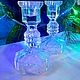 Винтаж: Хрустальные подсвечники Cristal D'Arques. Подсвечники винтажные. Белый филин. Ярмарка Мастеров.  Фото №5
