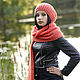 Scarf for women warm knitted in a large elastic band knitted from kid mohair. Scarves. Scarfland. My Livemaster. Фото №6