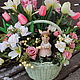 Корзина с цветами "Весна", Композиции, Москва,  Фото №1