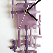 Для дома и интерьера handmade. Livemaster - original item Wall Clock Geometry Colors. Fusing. Handmade.
