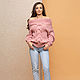 Pink sweater with slumped shoulders, Sweaters, Moscow,  Фото №1