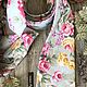 Галстук и платок с цветочным рисунком "розы". Ties. Handmade_by_richi. Online shopping on My Livemaster.  Фото №2
