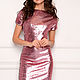 Dress with sequins pink silver, silver shiny dress. Dresses. mozaika-rus. My Livemaster. Фото №4