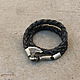 Leather bracelet-silver Axe. Bead bracelet. Mint Tiger (MintTiger). Online shopping on My Livemaster.  Фото №2