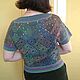 Women's short sleeve sweater vest hand knitted, crochet wool vest. Jumpers. Подарки на 8 Марта от 'Azhurles'. My Livemaster. Фото №4