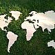  Деревянное Loft панно, карта мира с подсветкой, Карты мира, Москва,  Фото №1
