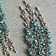 Earrings with rough diamonds in silver Sea foam. Earrings. Kseniya Sakharnova. Online shopping on My Livemaster.  Фото №2