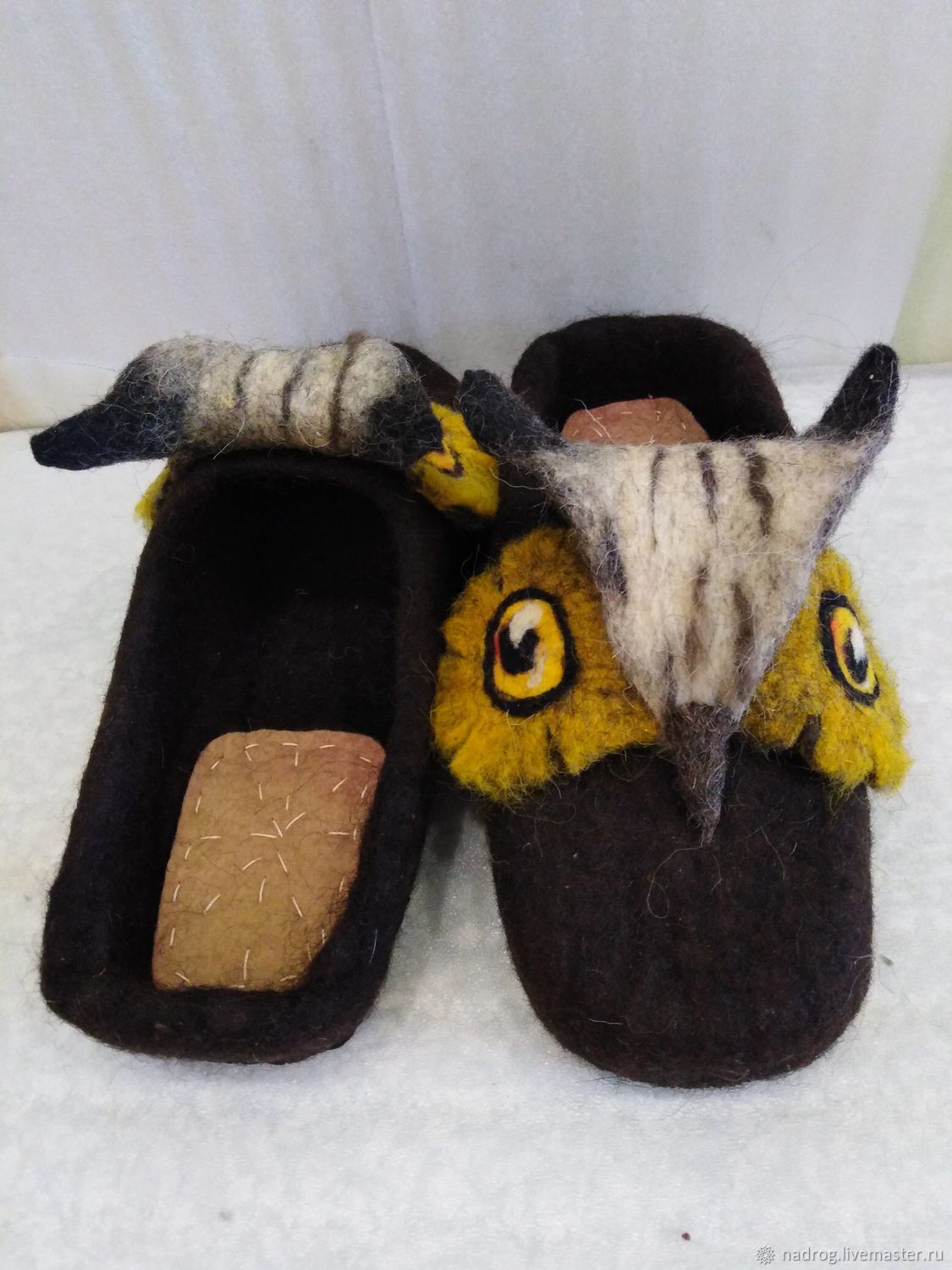 Тапочки: Тапочки валяные Умный птиц в интернет-магазине Ярмарка ...