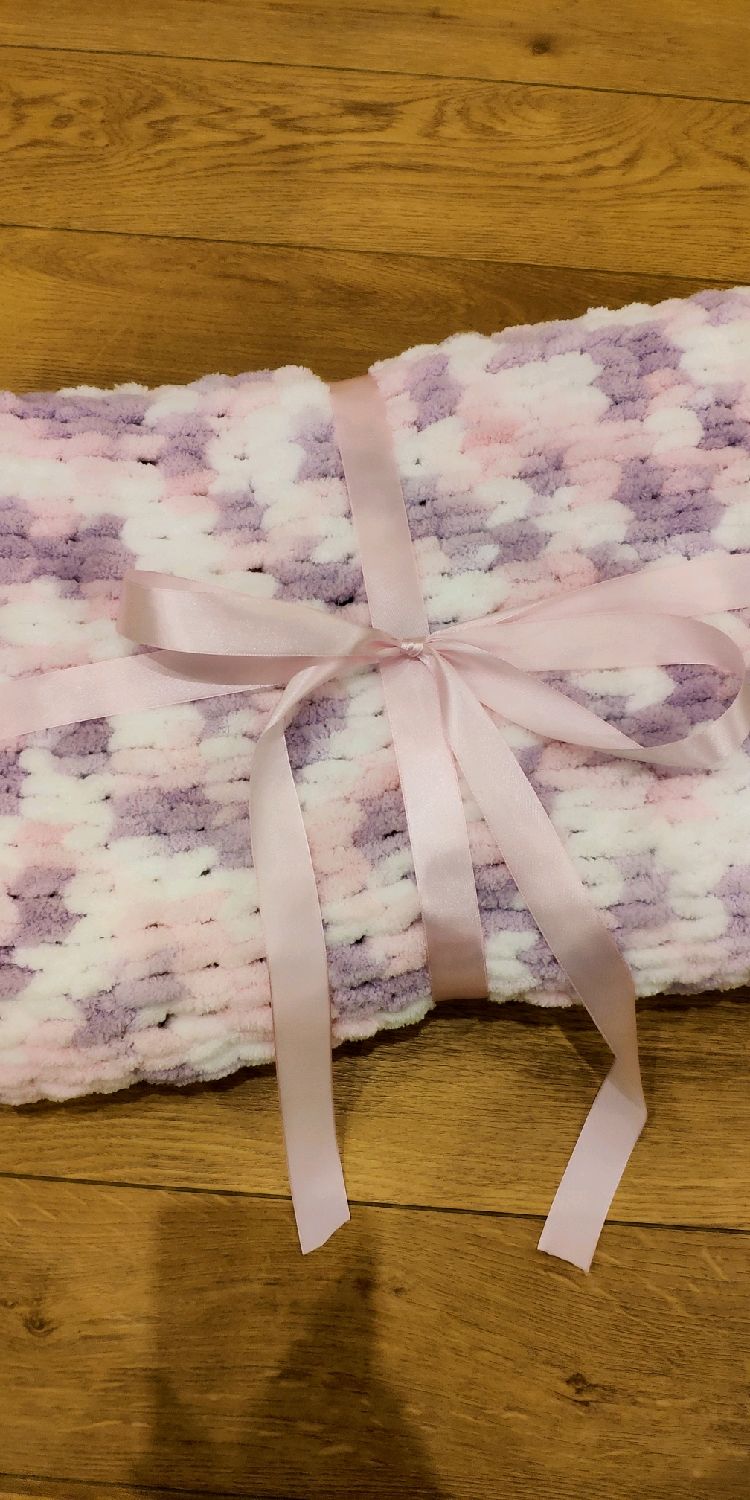 Детский плед ручной вязки в интернет-магазине Ярмарка Мастеров по цене ...