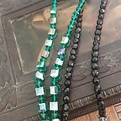 Винтаж handmade. Livemaster - original item Vintage necklaces: necklace(beads) crystal. Handmade.