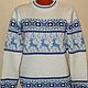 A reindeer sweater and knitted Norwegian snowflake ornament. Sweaters. SweaterOK. Online shopping on My Livemaster.  Фото №2