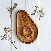 Посуда handmade. Livemaster - original item Wooden plate-Avocado. Handmade.