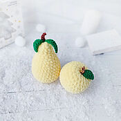 Для дома и интерьера handmade. Livemaster - original item Set of plush toys 2 pcs.(apple, pear). Handmade.