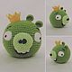 Король свиней, Angry Birds, амигуруми, игрушка. Амигуруми куклы и игрушки. Арюна (belayasakura). Интернет-магазин Ярмарка Мастеров.  Фото №2