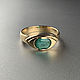 Women's gold ring with Emerald (1,36 ct) handmade. Rings. Bauroom - vedic jewelry & gemstones (bauroom). My Livemaster. Фото №5
