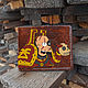 Handmade Warhammer wallet with embossed leather shut up and take, Wallets, St. Petersburg,  Фото №1